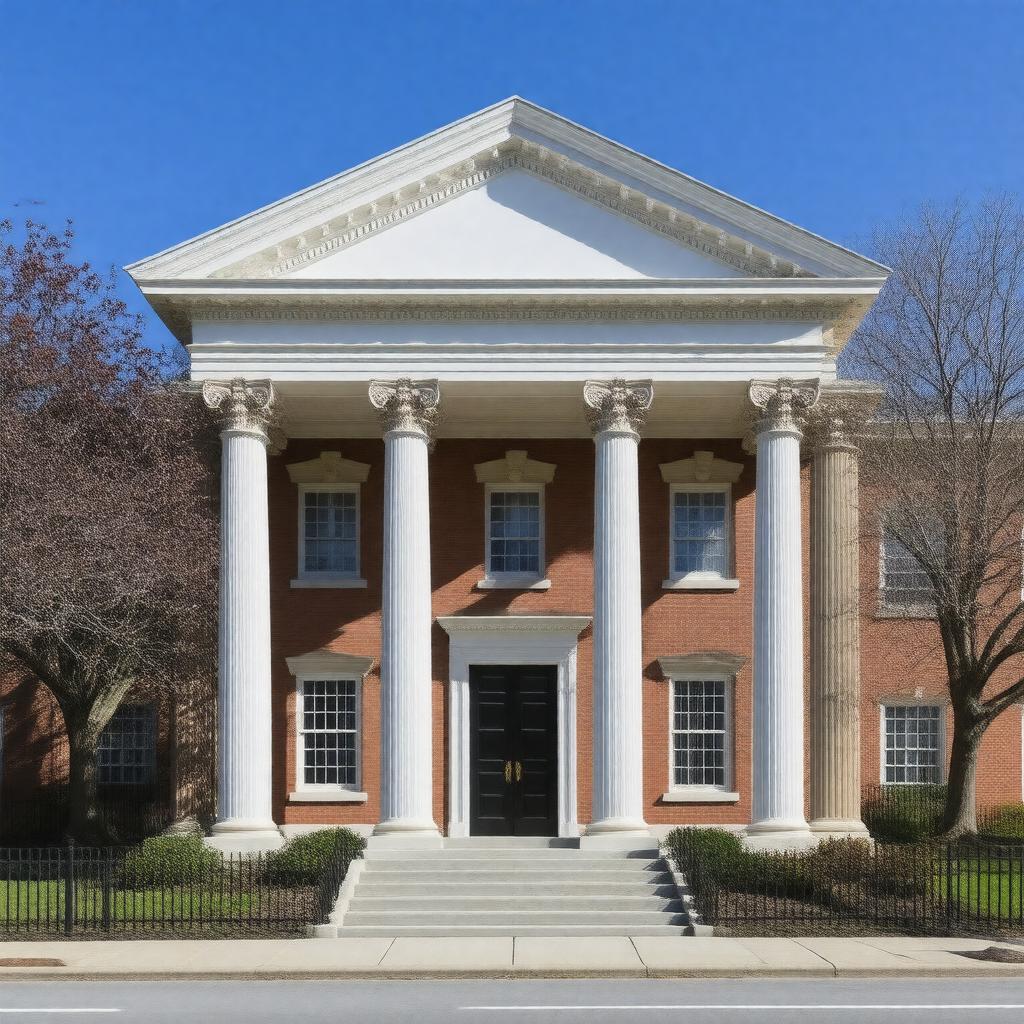 AI-created image of Founder's Hall