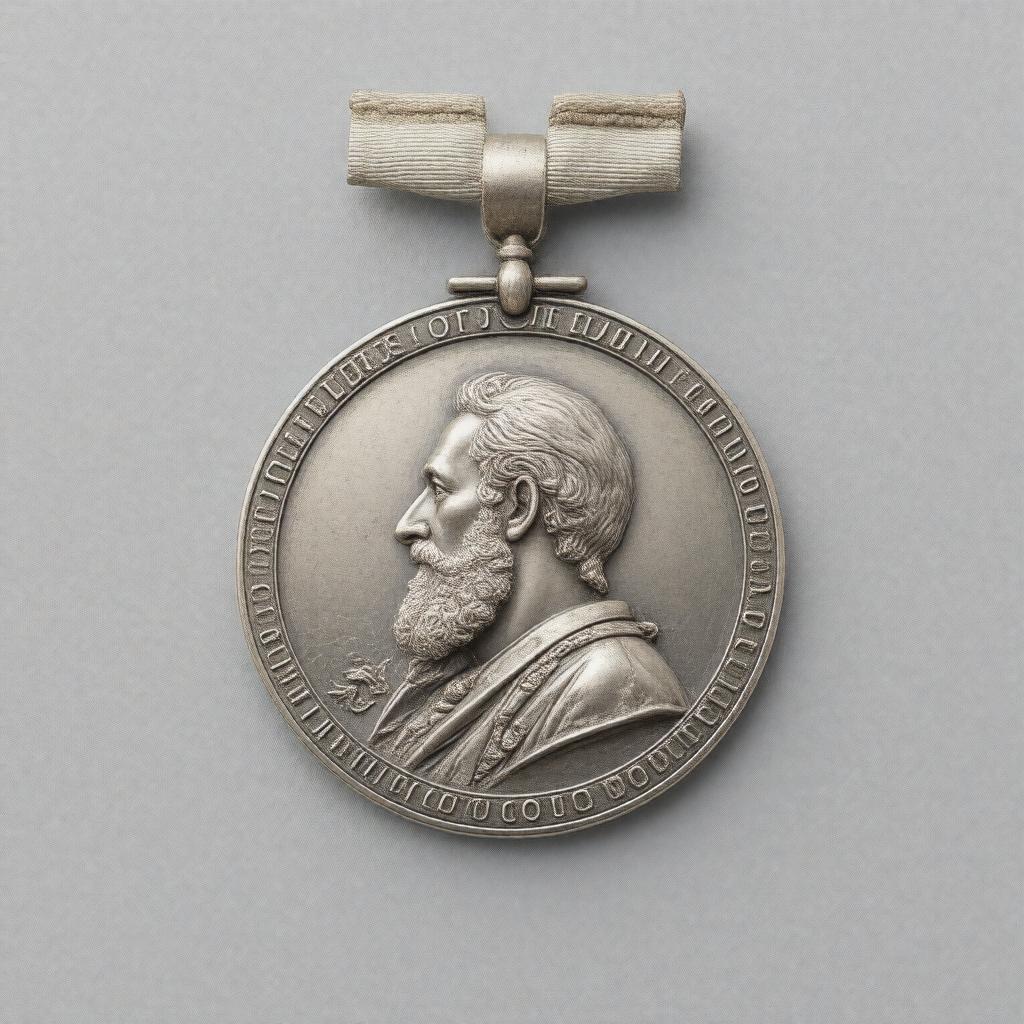 Click to view larger image AI-created image of Founder's Medal of the Royal Geographical Society