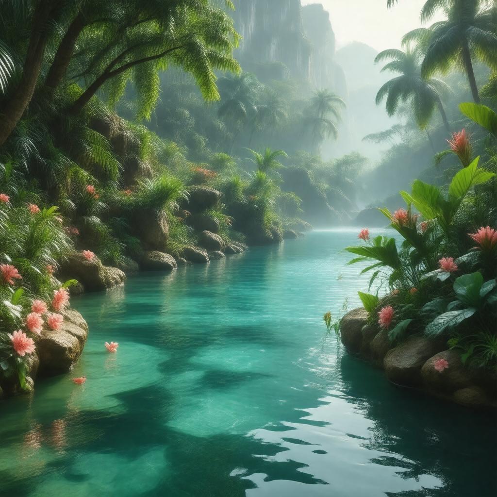 AI-created image of Fountain of Youth