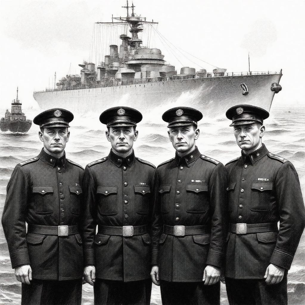 Click to view larger image AI-created image of Four Chaplains