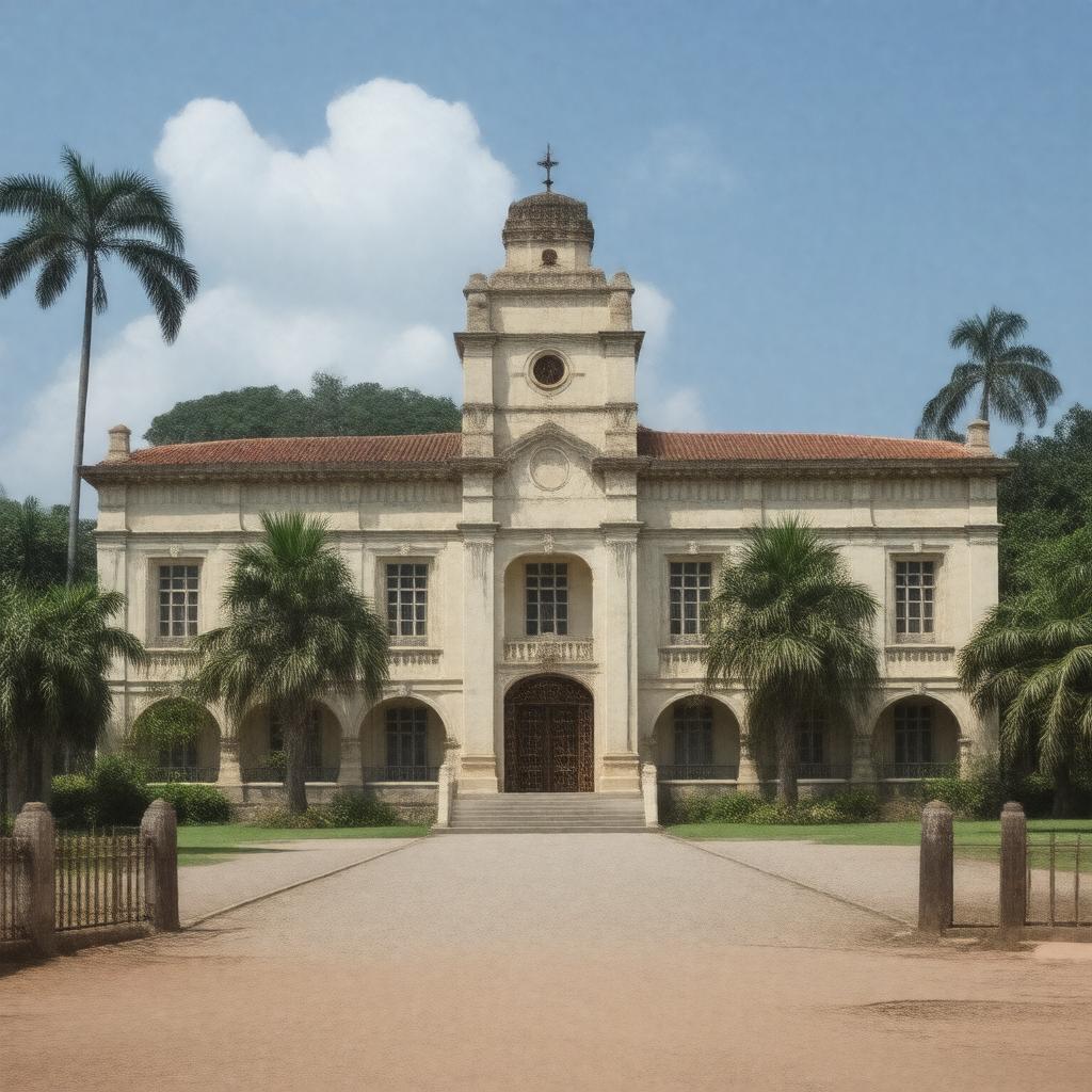 Click to view larger image AI-created image of Fourah Bay College (prior to 1967)