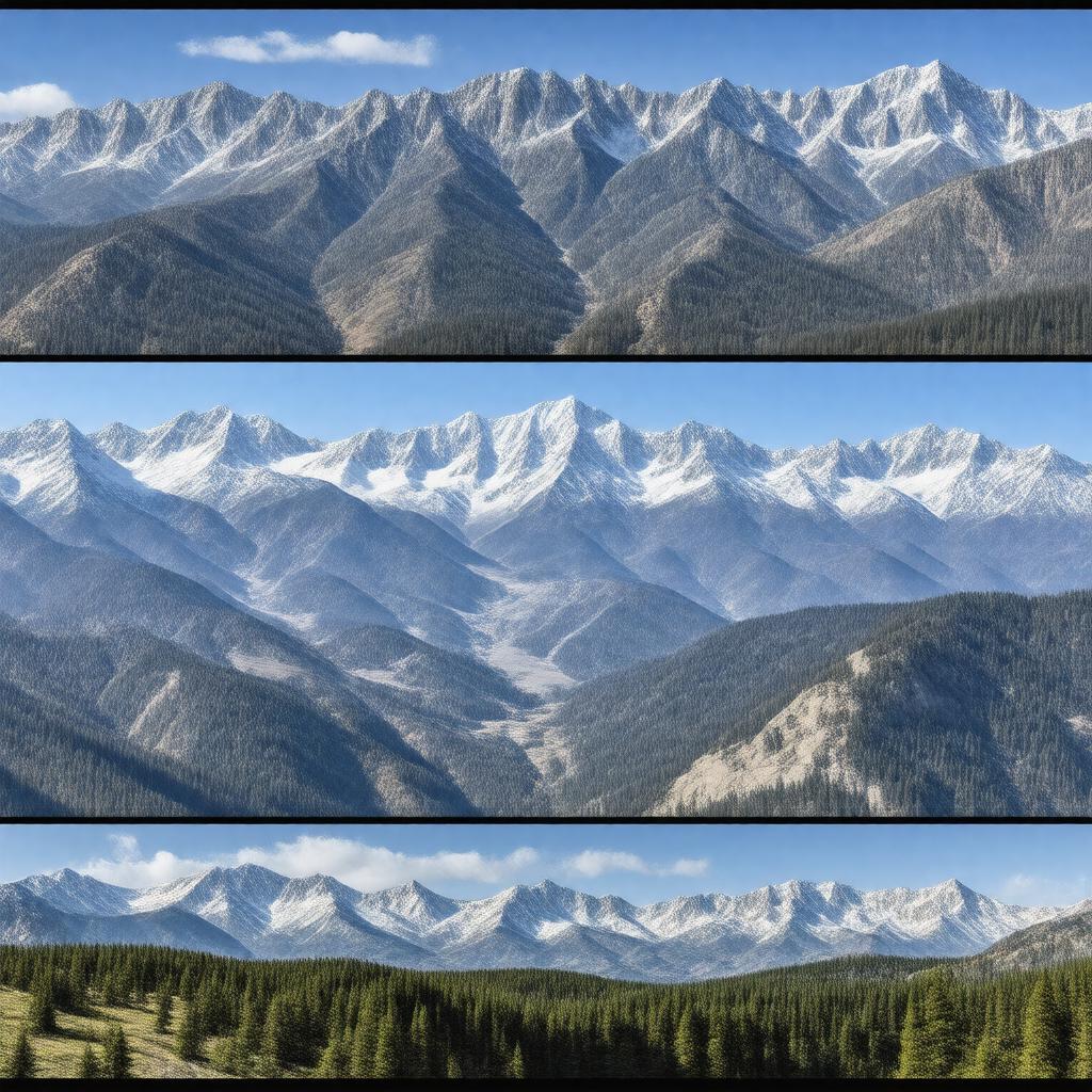AI-created image of Fourteeners of California