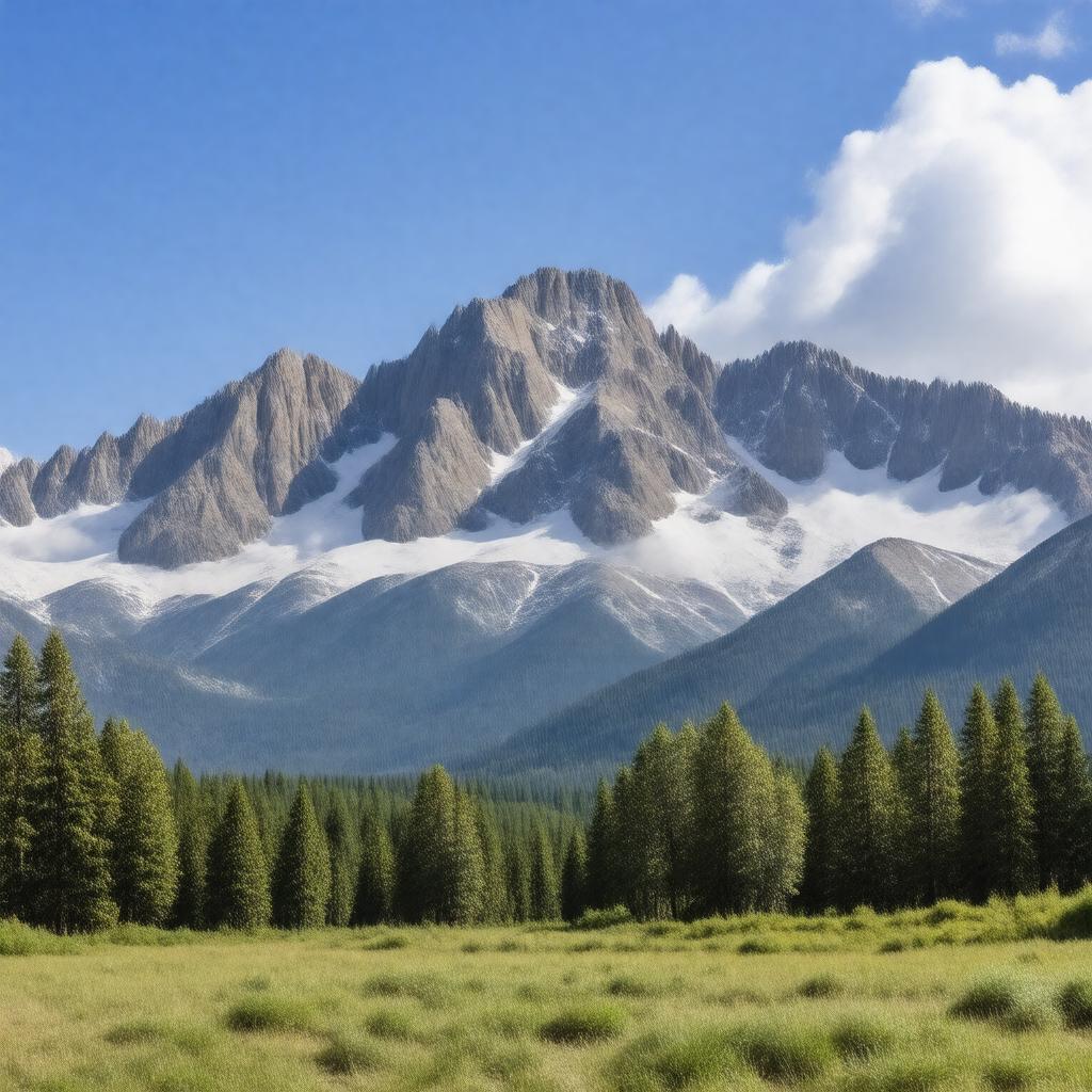 AI-created image of Fourteeners of the United States