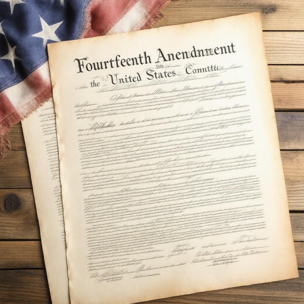 AI-created image of Fourteenth Amendment