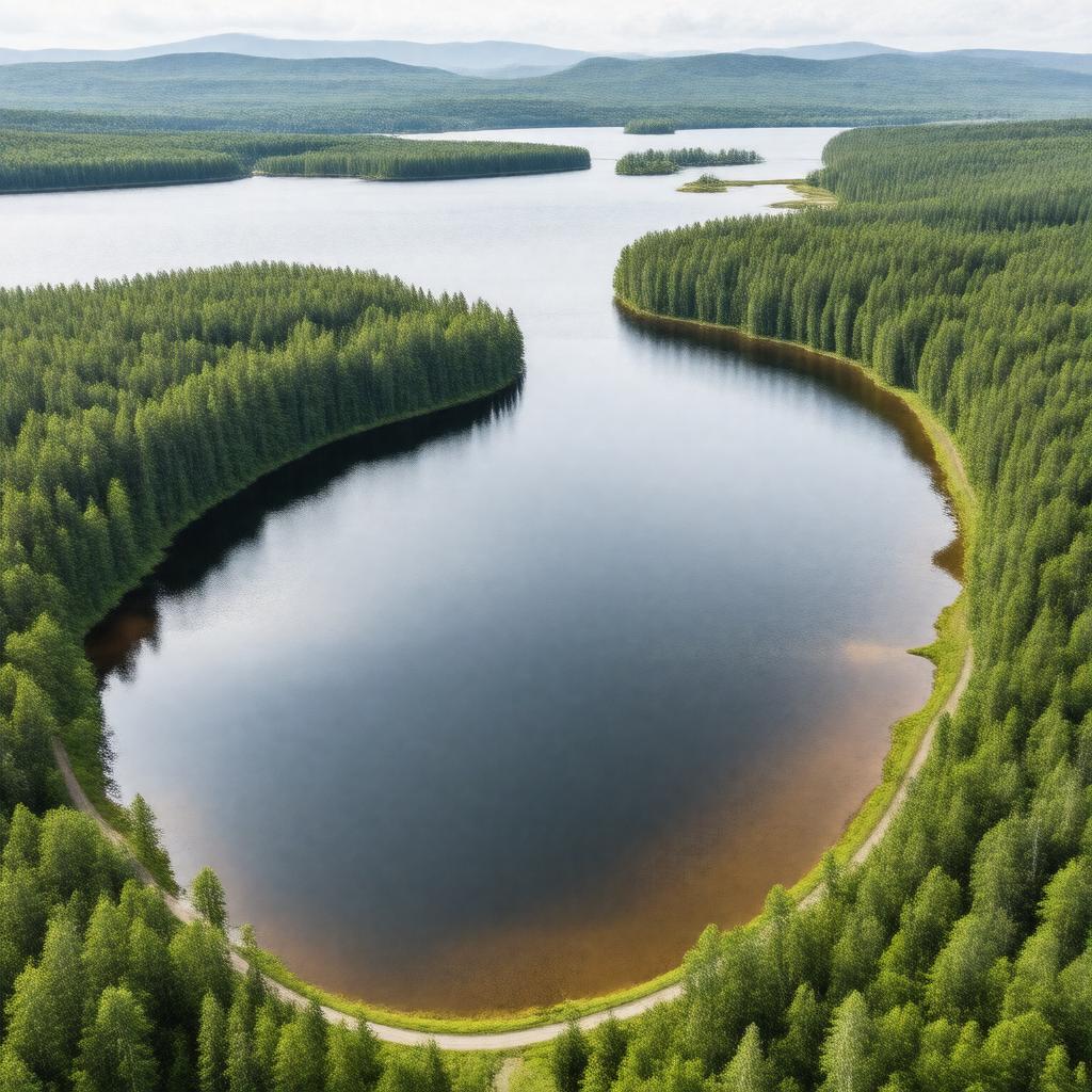 AI-created image of Fourth Connecticut Lake