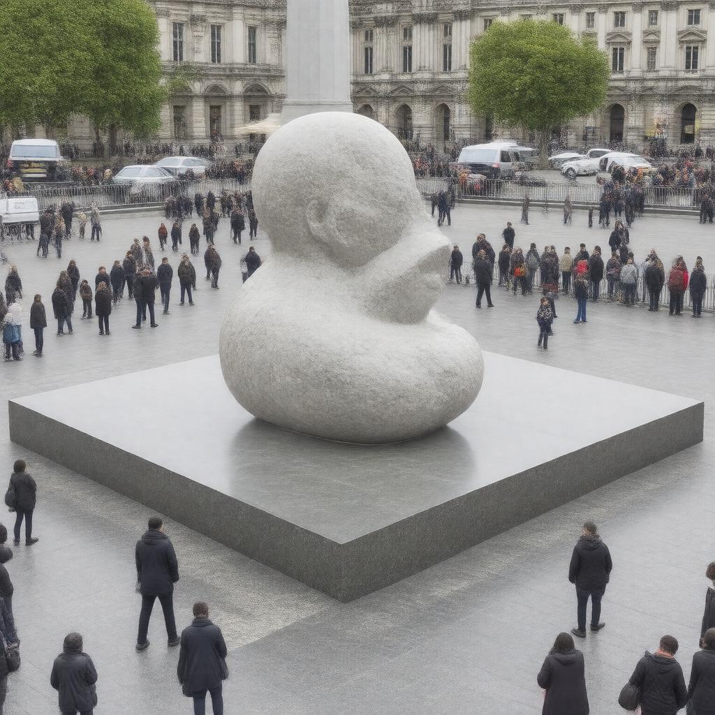 AI-created image of Fourth Plinth