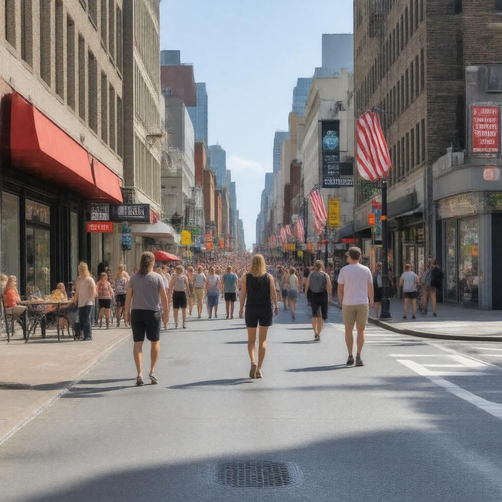 AI-created image of Fourth Street