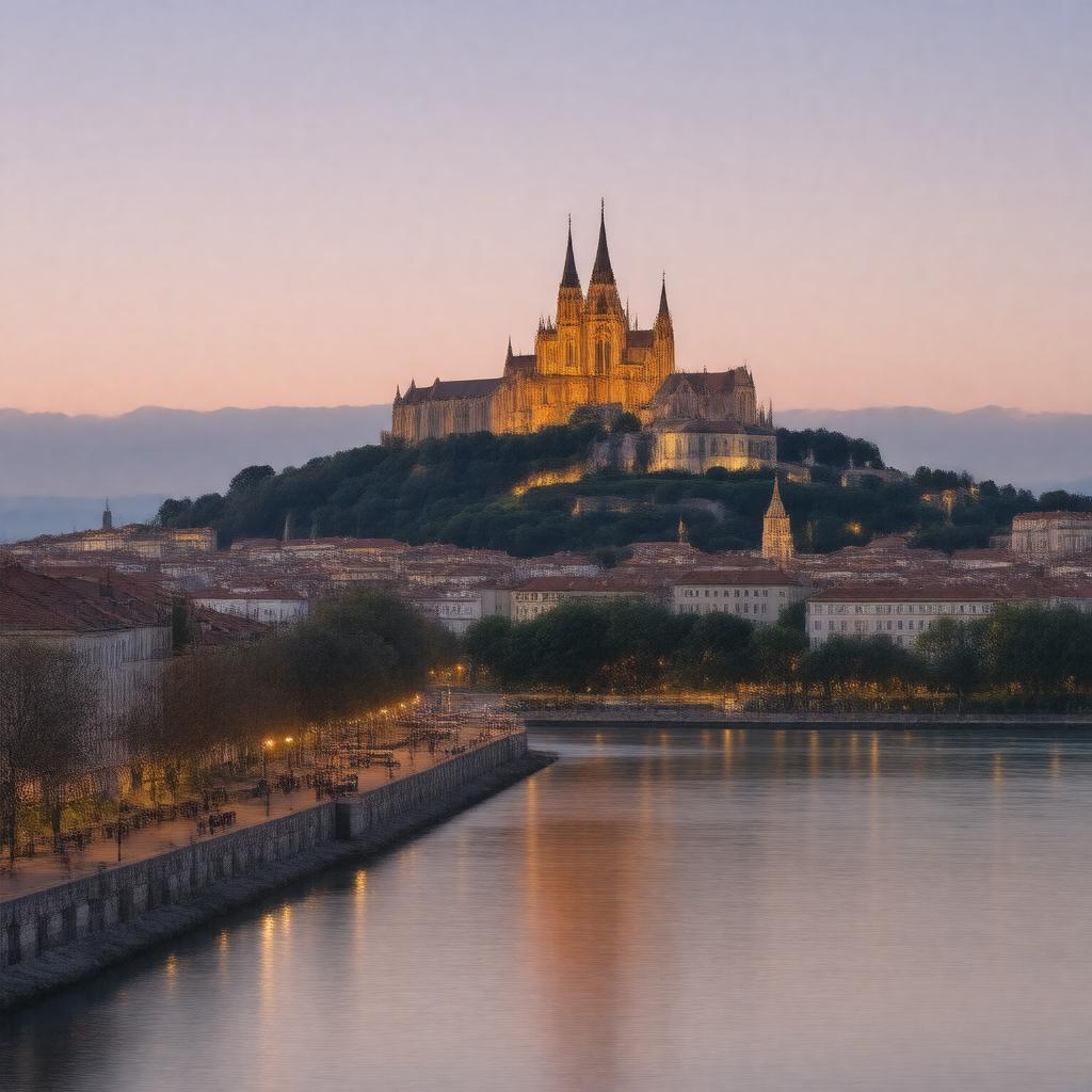 AI-created image of Fourvière