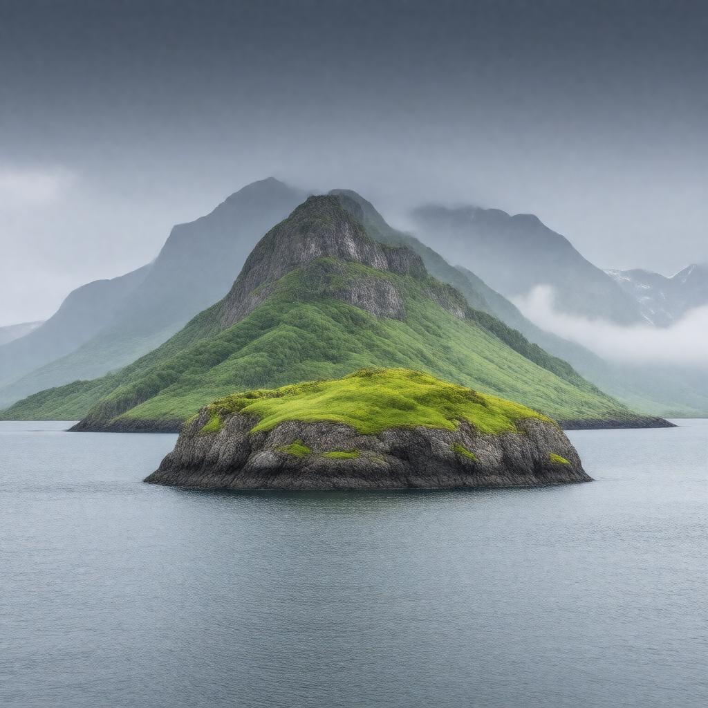 AI-created image of Fox Islands