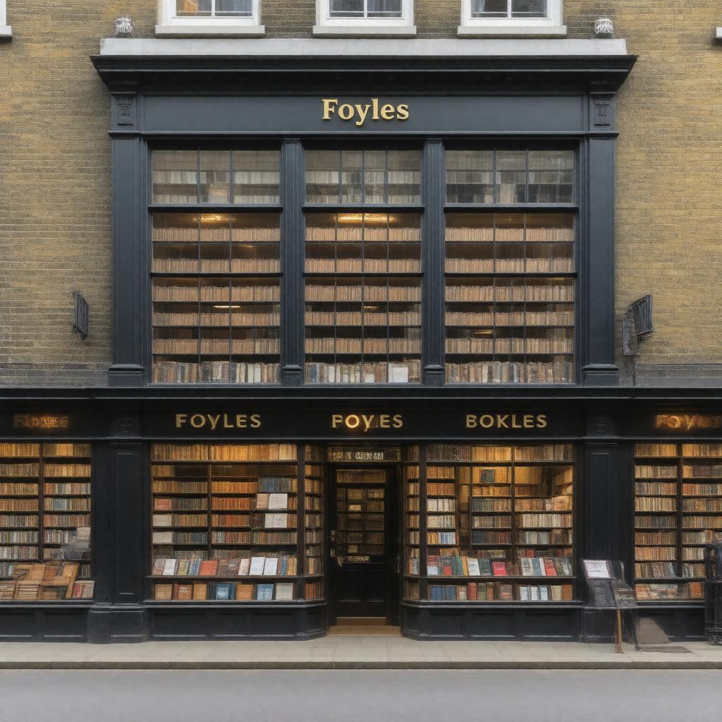 AI-created image of Foyles Bookshop