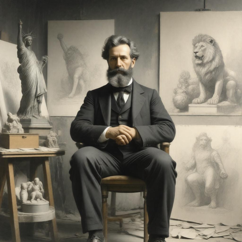 AI-created image of Frédéric Auguste Bartholdi