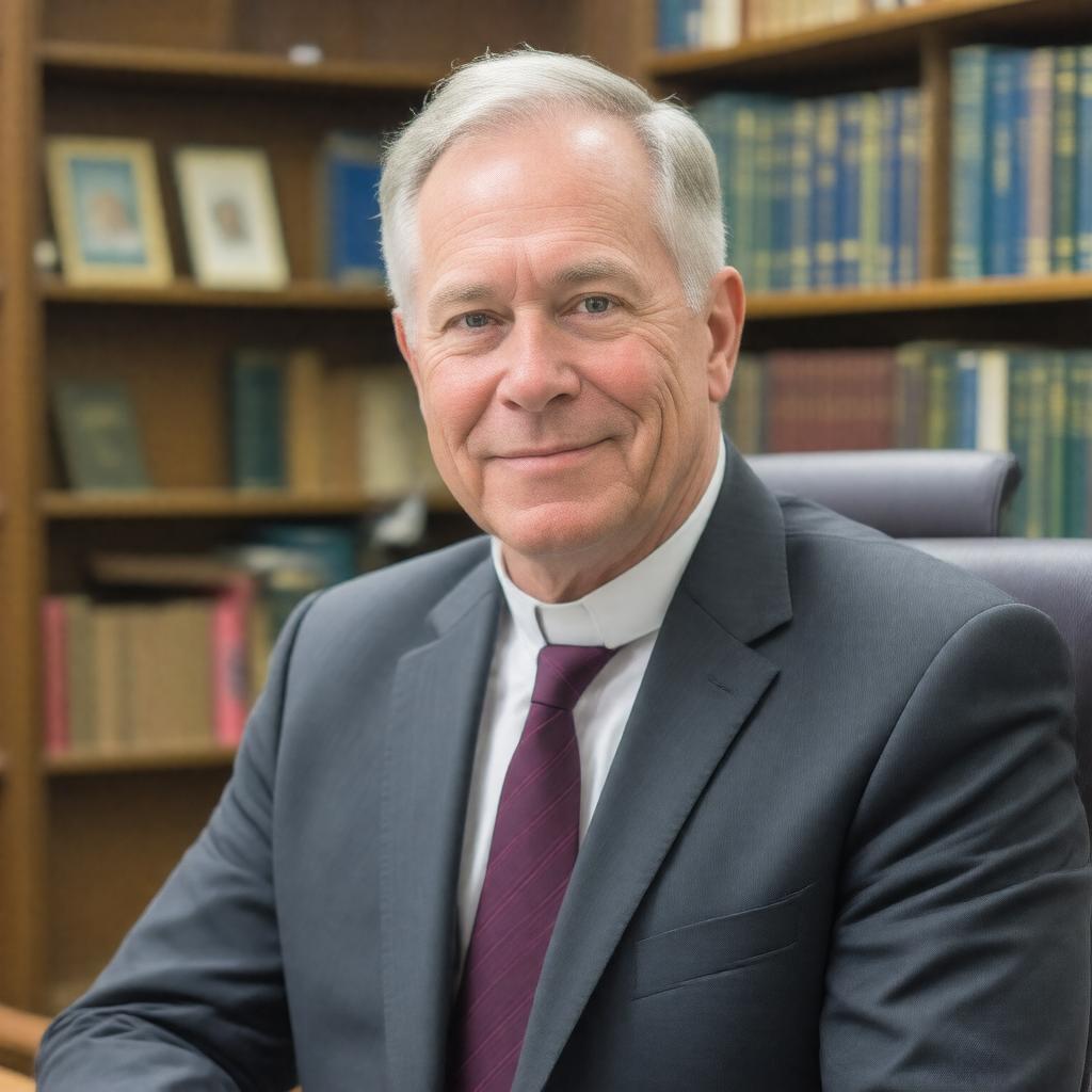 Click to view larger image AI-created image of Fr. Dennis H. Holtschneider, CM