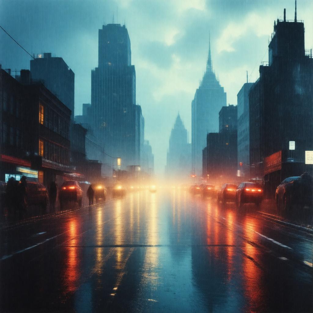 Click to view larger image AI-created image of Fragments of a Rainy Season