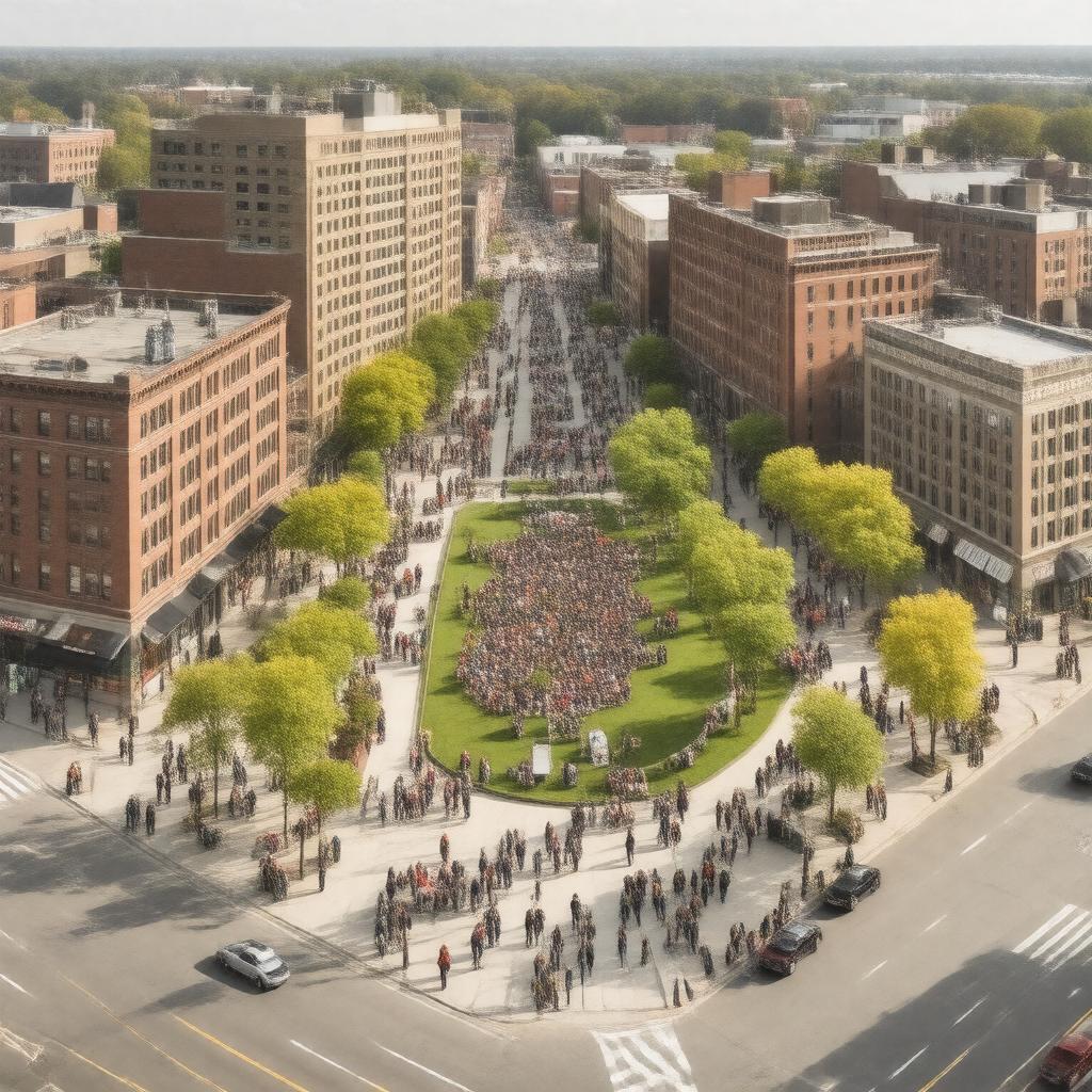 AI-created image of Framingham Downtown Renaissance