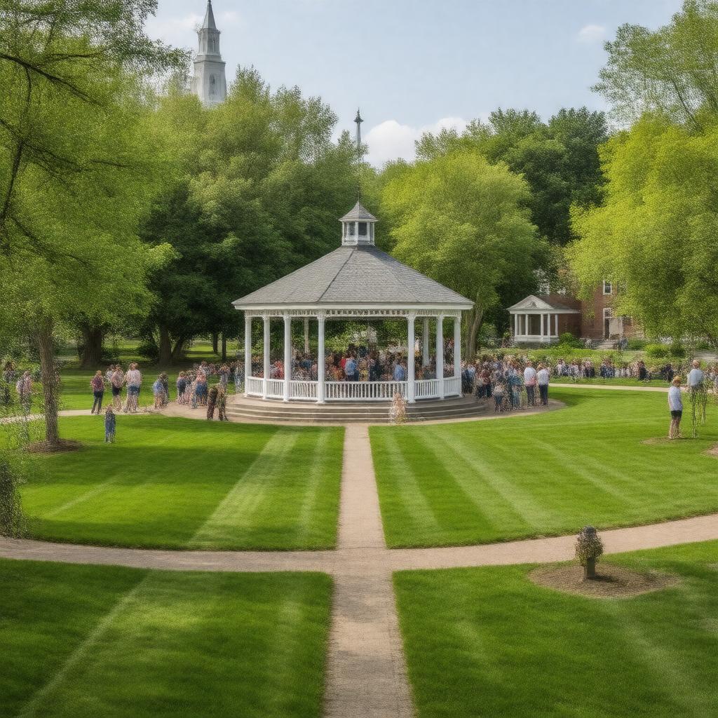 AI-created image of Framingham Town Common