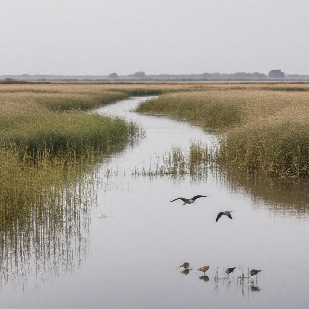 Click to view larger image AI-created image of Frampton Marsh