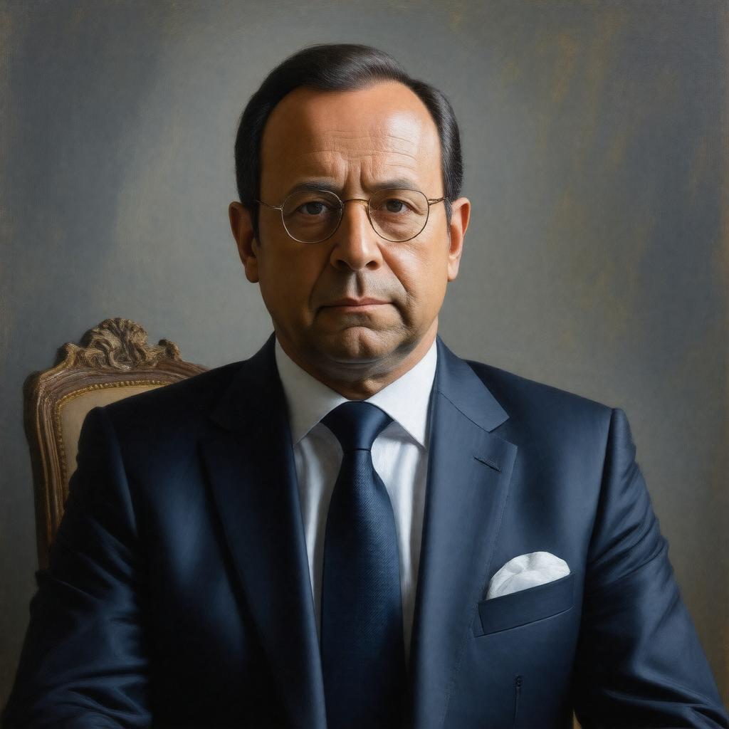 AI-created image of François Hollande