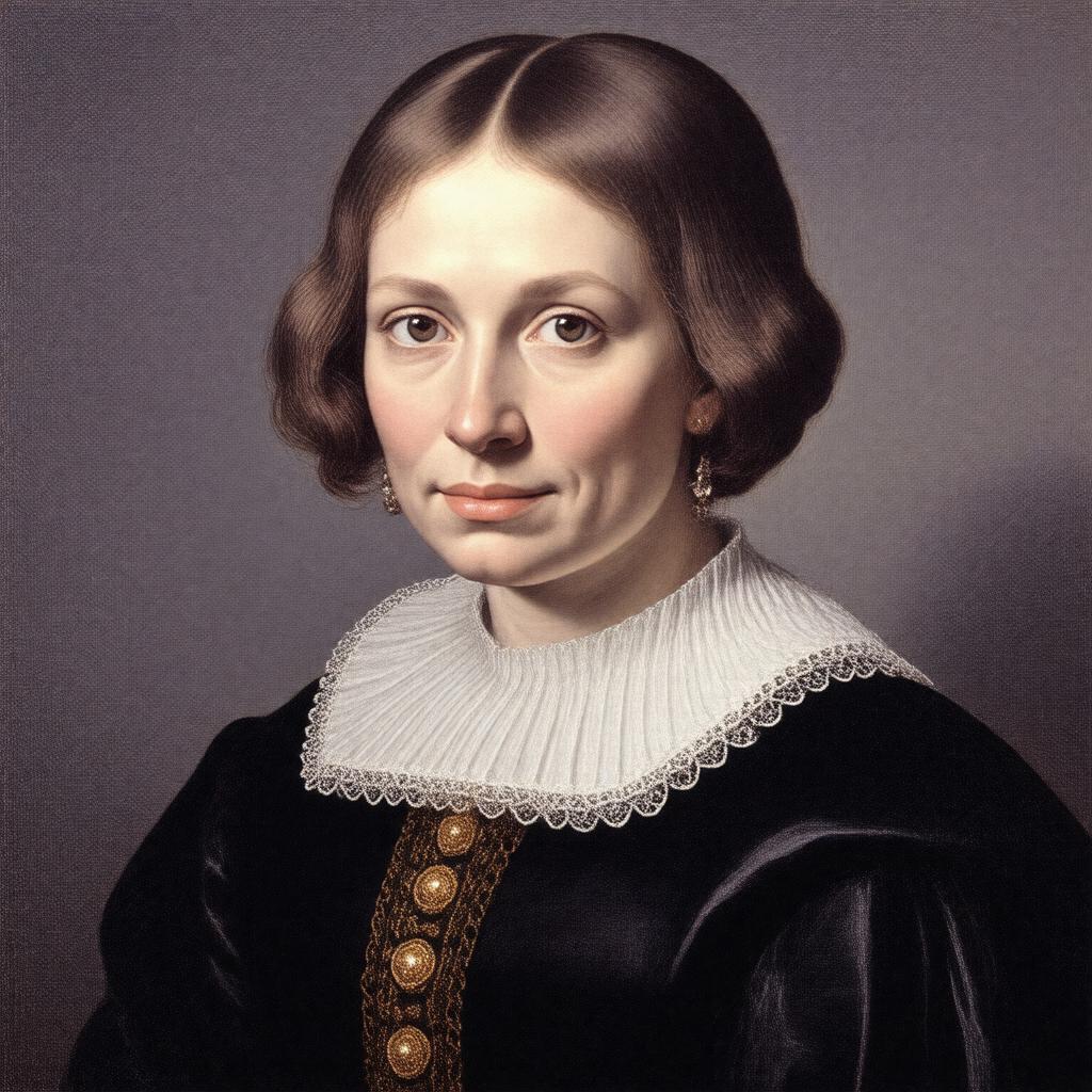 AI-created image of Françoise Descartes
