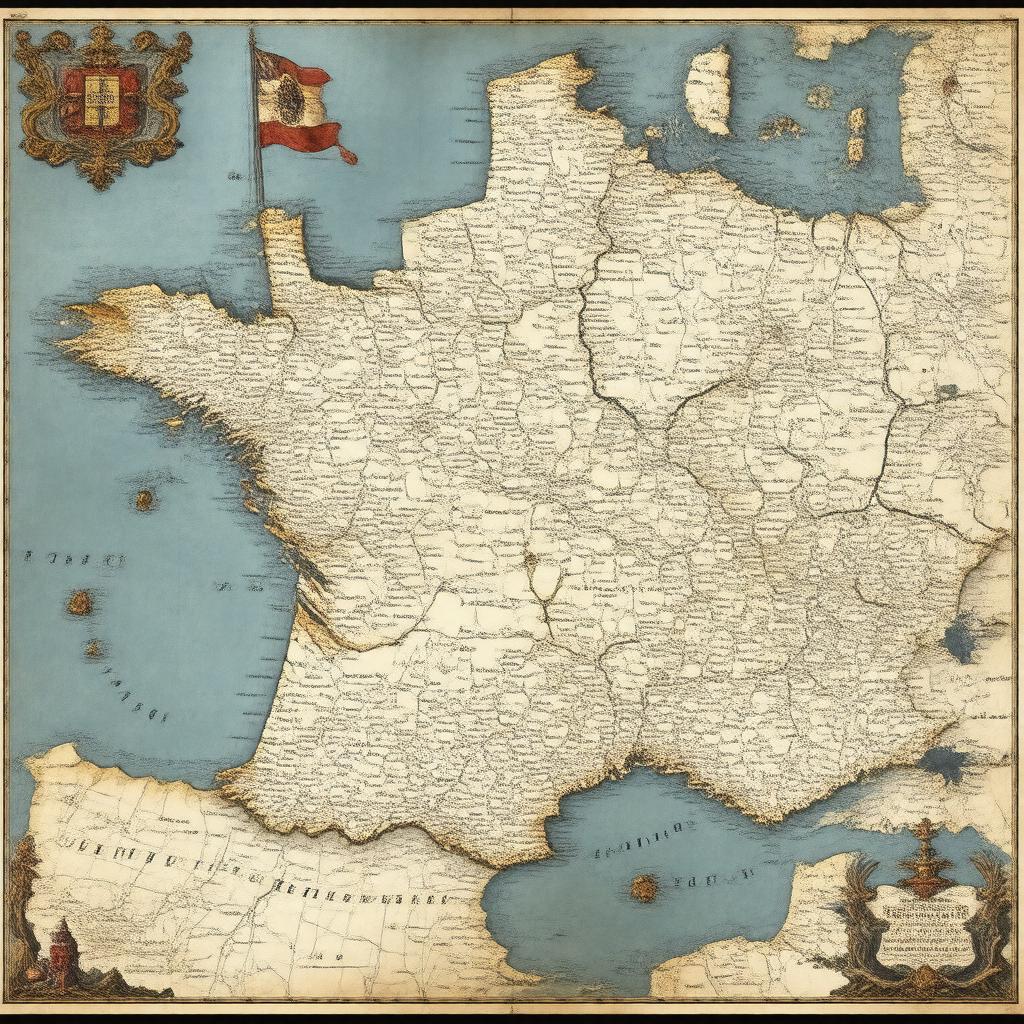AI-created image of France (1635)
