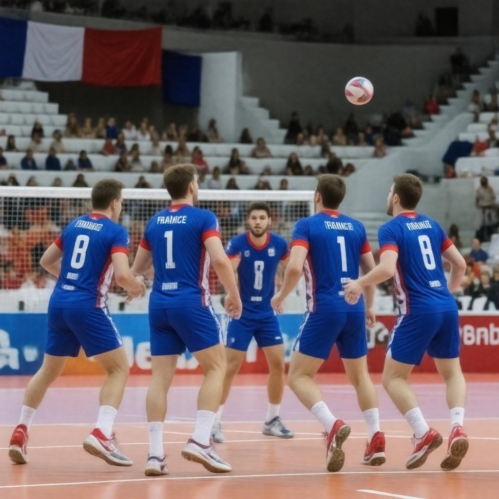 AI-created image of France handball team