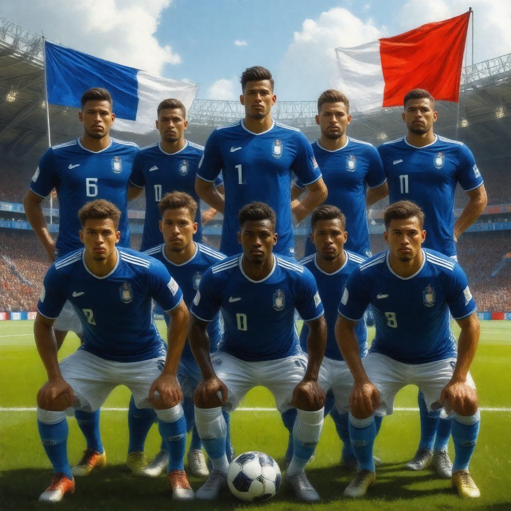 AI-created image of France national team