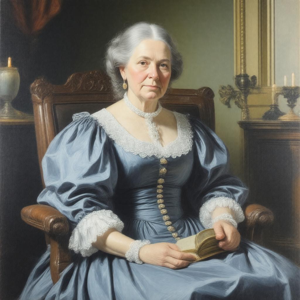 AI-created image of Frances Appleton Longfellow