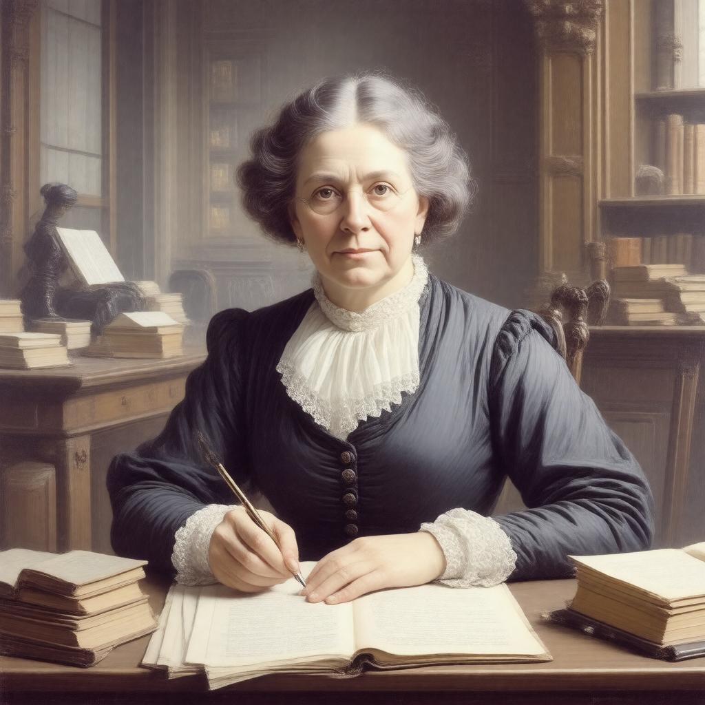 AI-created image of Frances Milton Trollope