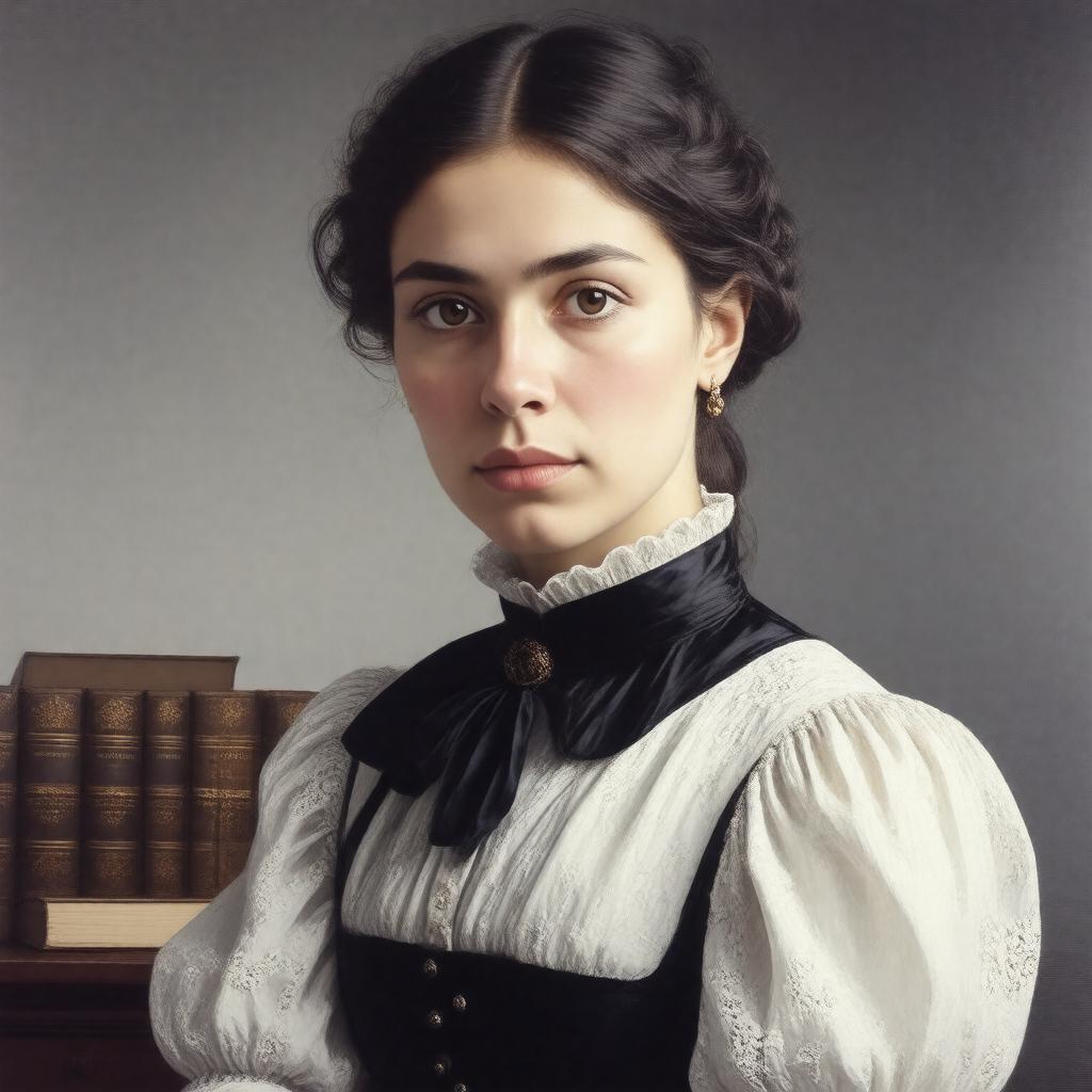 AI-created image of Frances Polidori