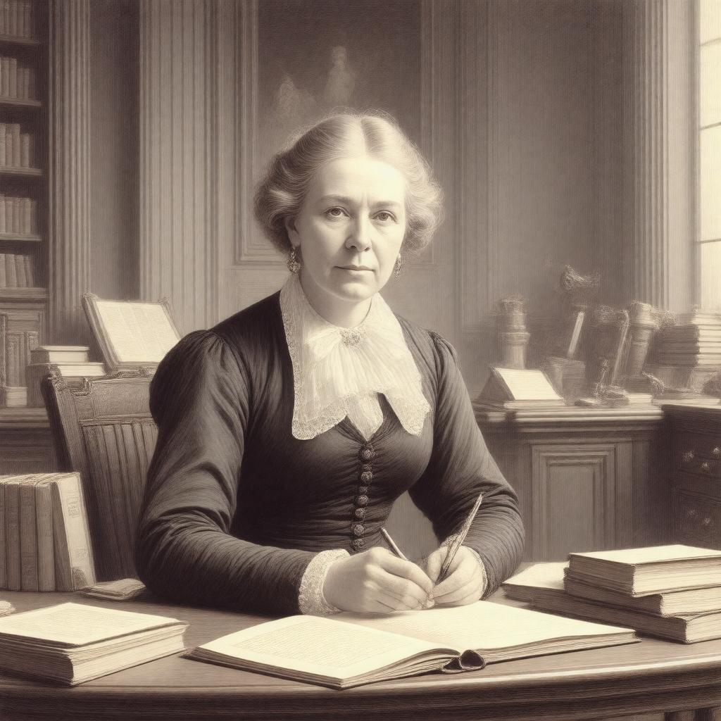 AI-created image of Frances Trollope