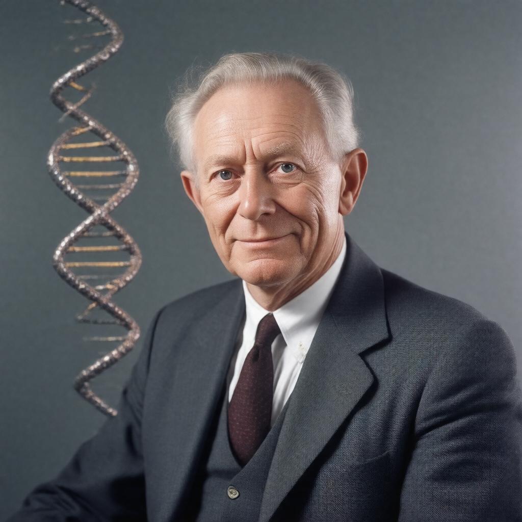 AI-created image of Francis Crick