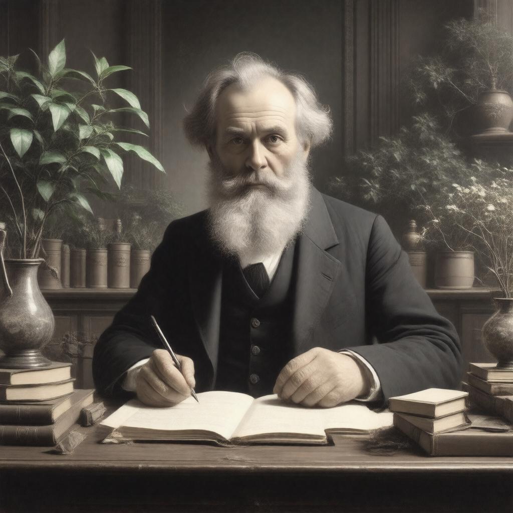AI-created image of Francis Darwin