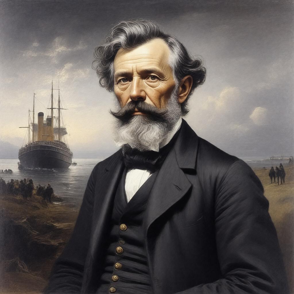 AI-created image of Francis Davis Millet