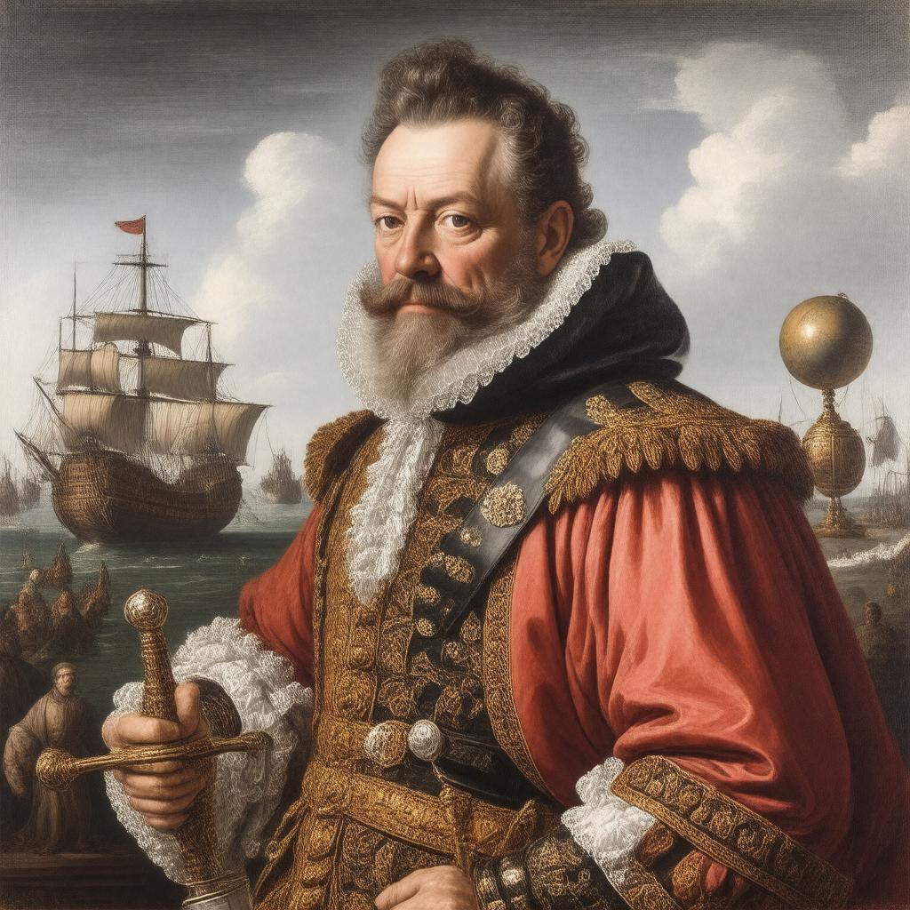 AI-created image of Francis Drake
