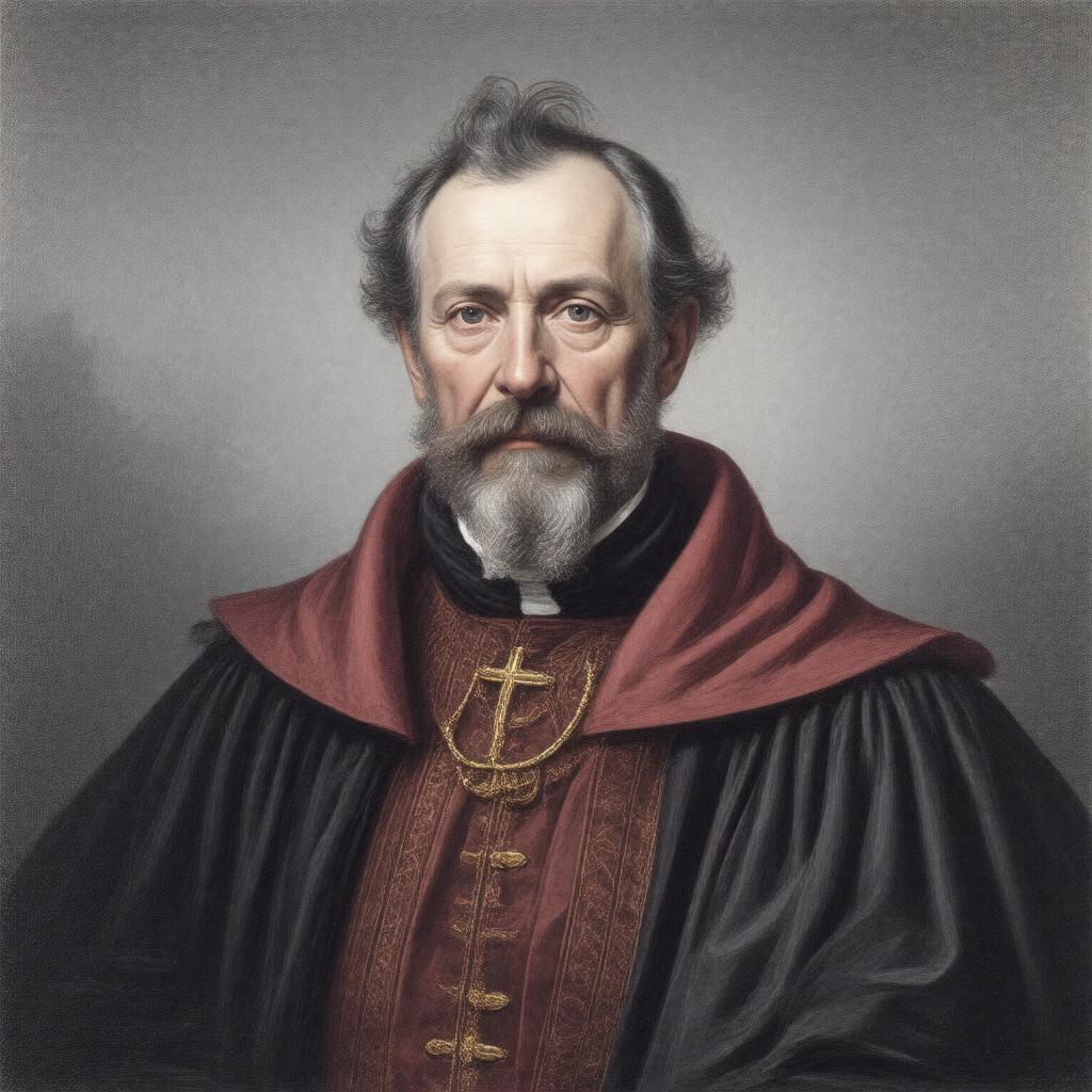 Click to view larger image AI-created image of Francis Gisborne