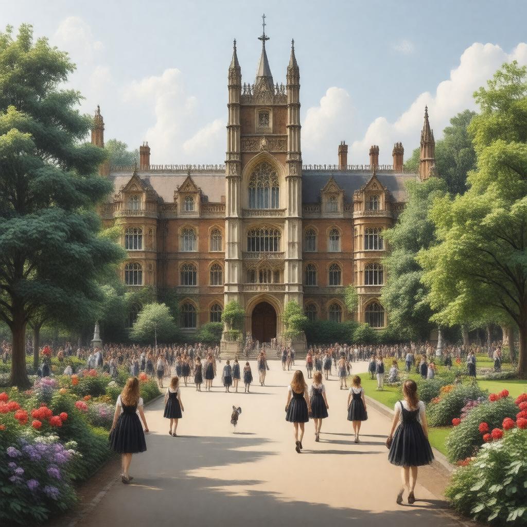 AI-created image of Francis Holland School, Regent's Park