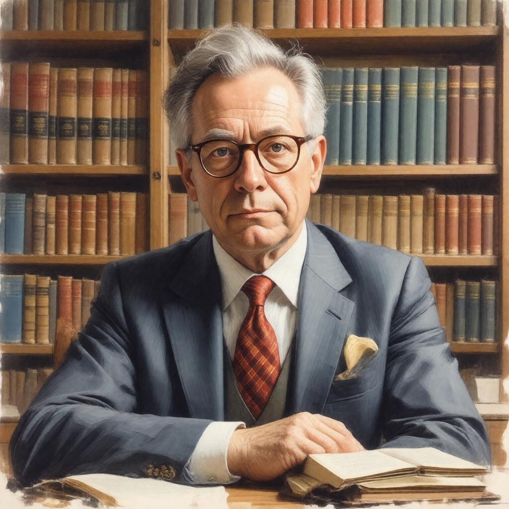 AI-created image of Francis Wheen