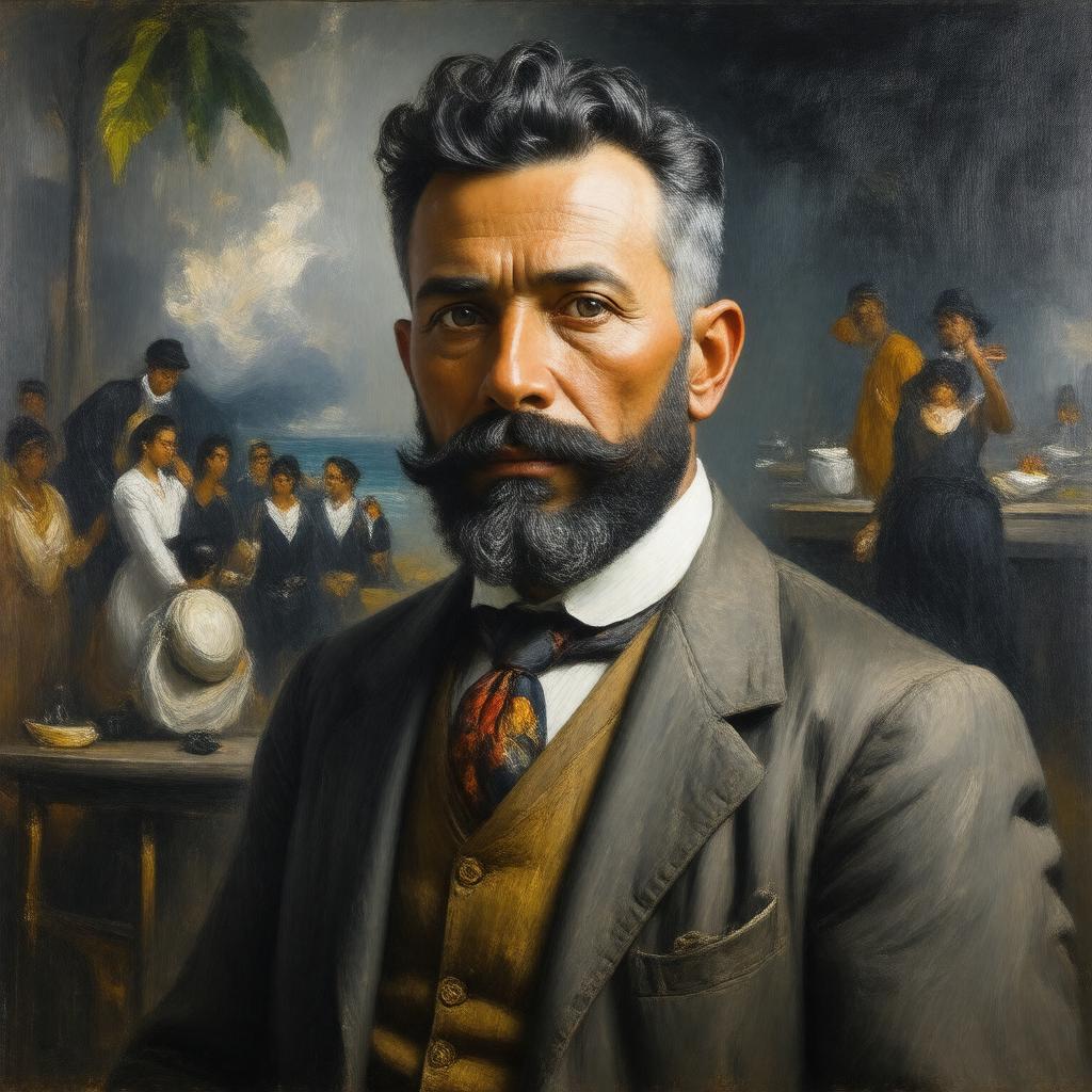 AI-created image of Francisco Oller