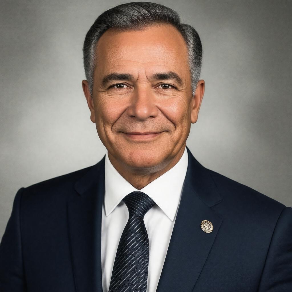 AI-created image of Francisco Santos Calderón