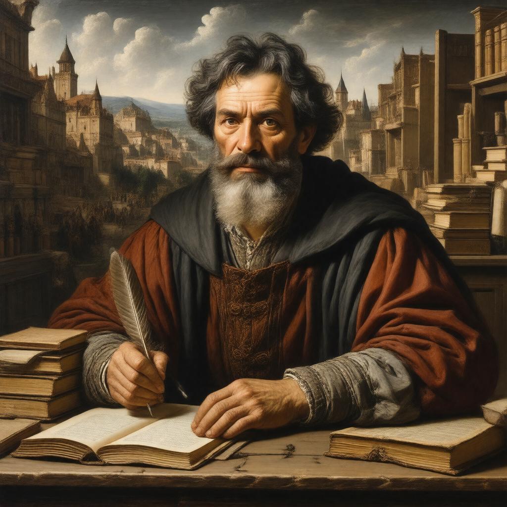 AI-created image of Francisco Suárez