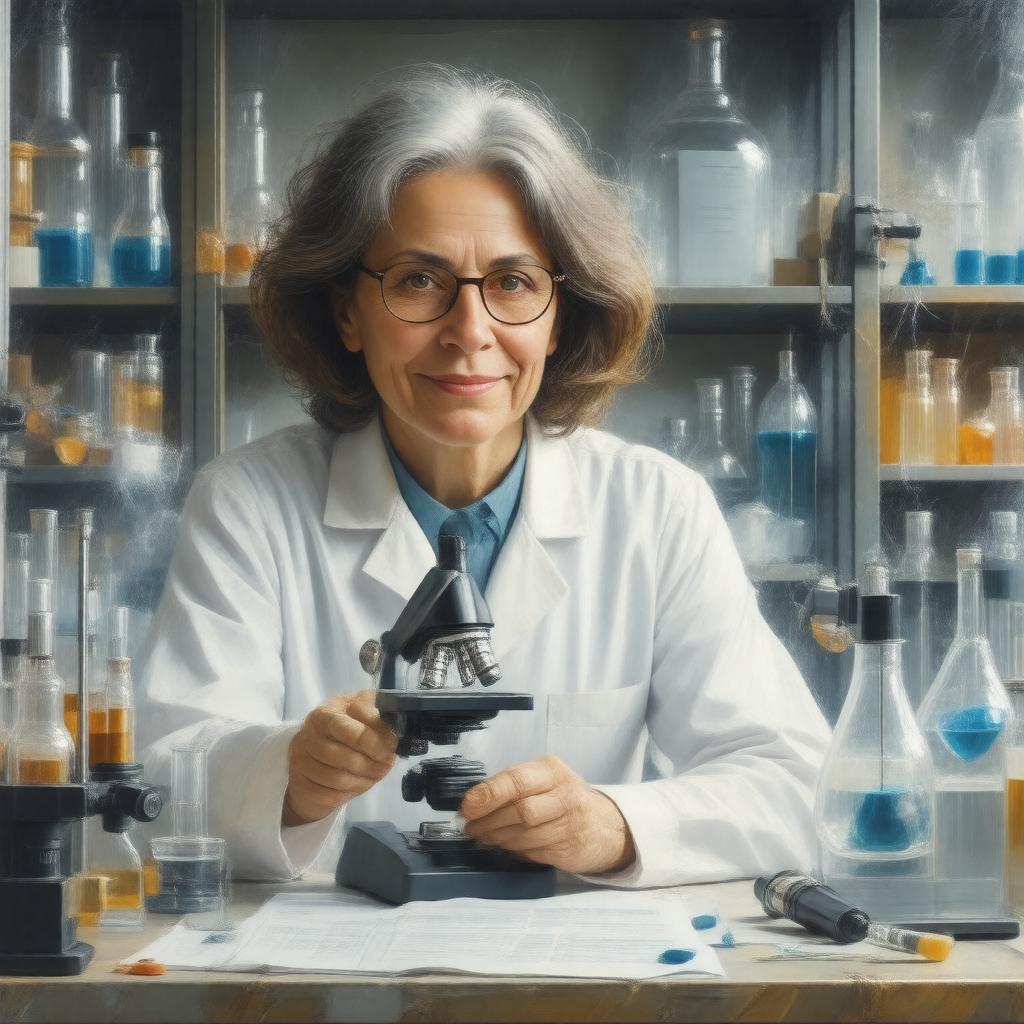 AI-created image of Francoise Barre-Sinoussi