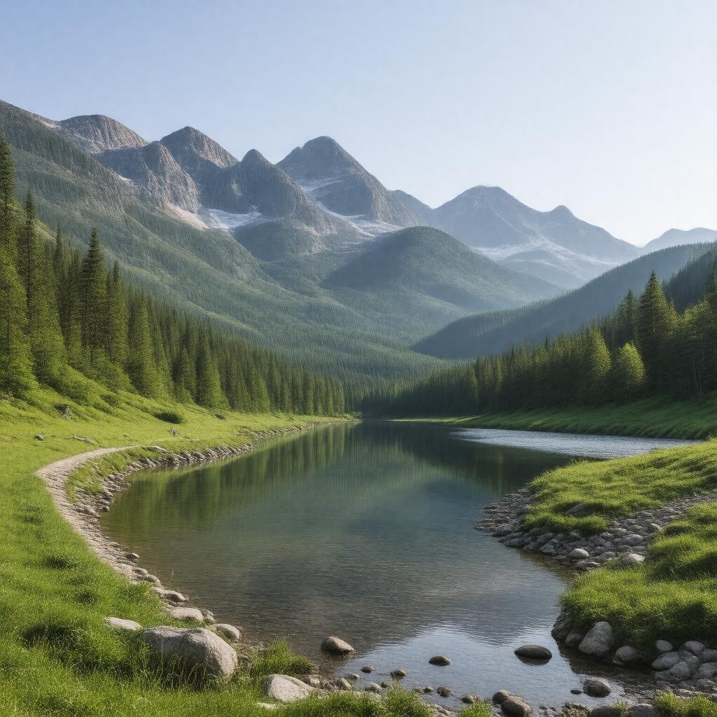 AI-created image of Franconia Notch State Park