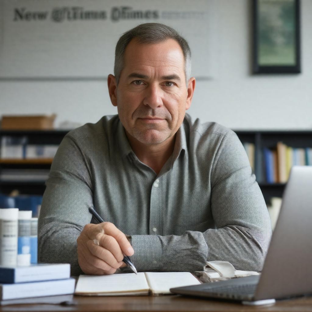 AI-created image of Frank Bruni