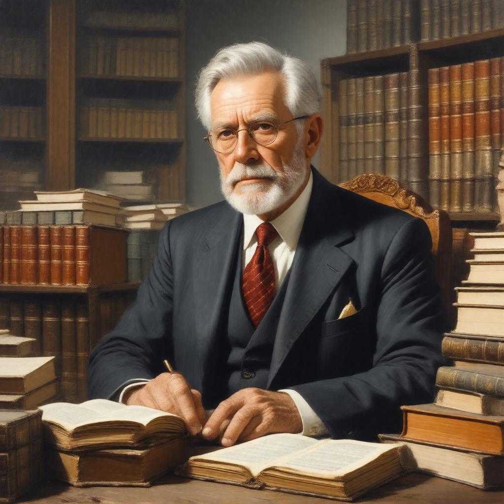 Click to view larger image AI-created image of Frank D. Prager