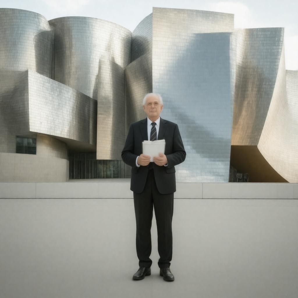 AI-created image of Frank Gehry