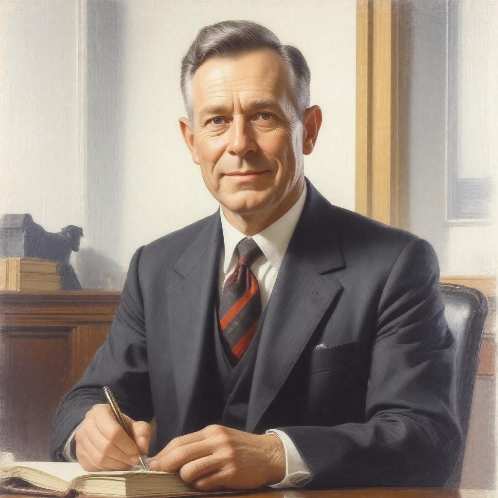 AI-created image of Frank Hahn