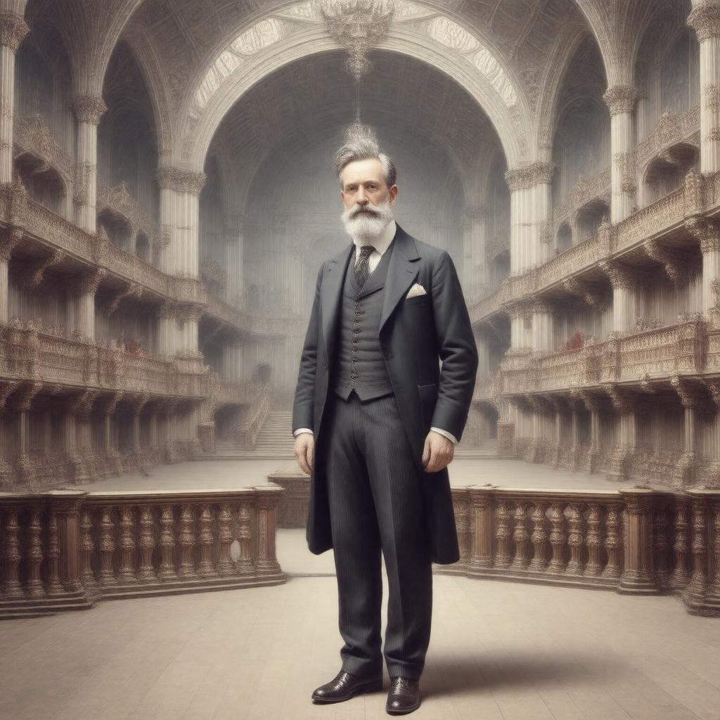 AI-created image of Frank Matcham