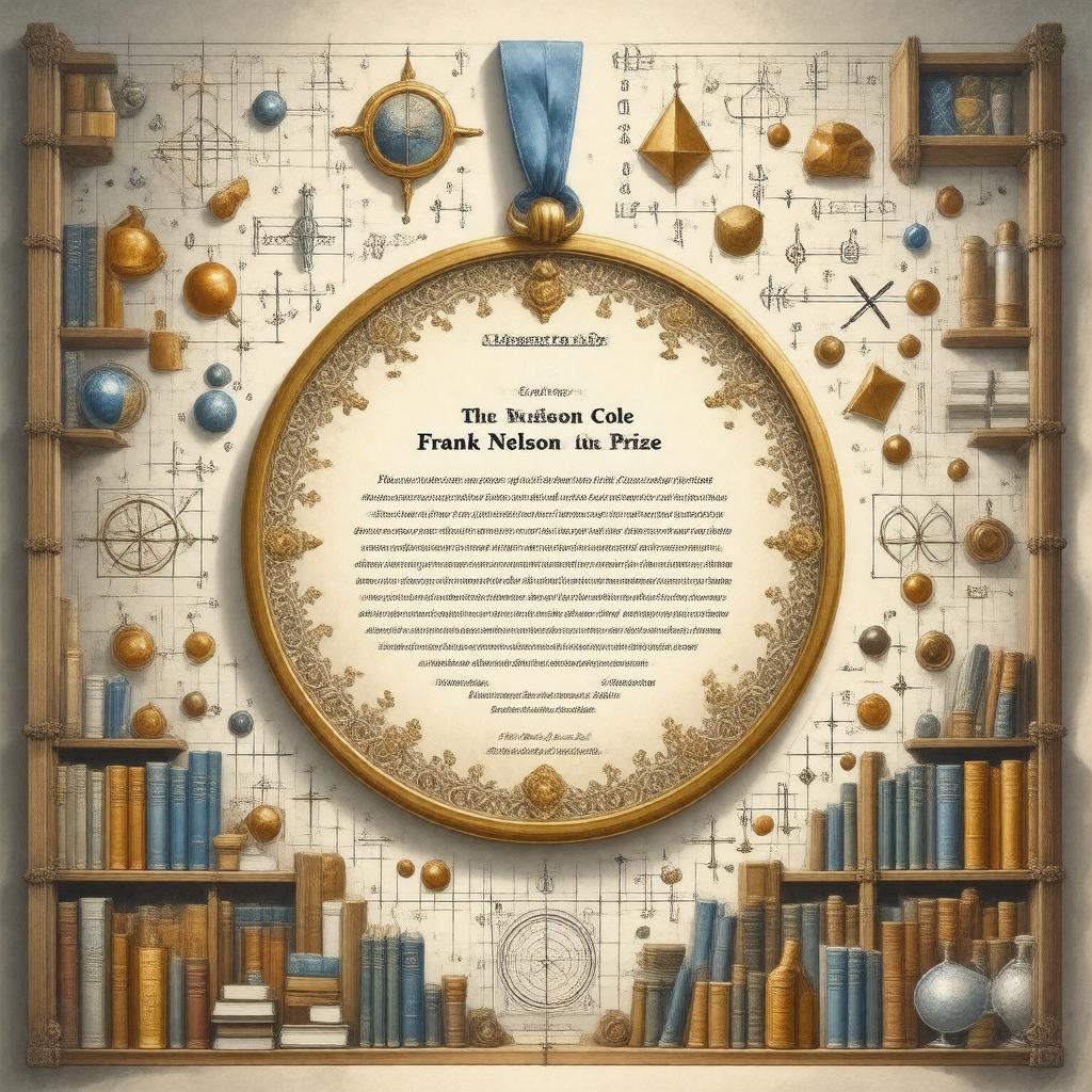 Click to view larger image AI-created image of Frank Nelson Cole Prize