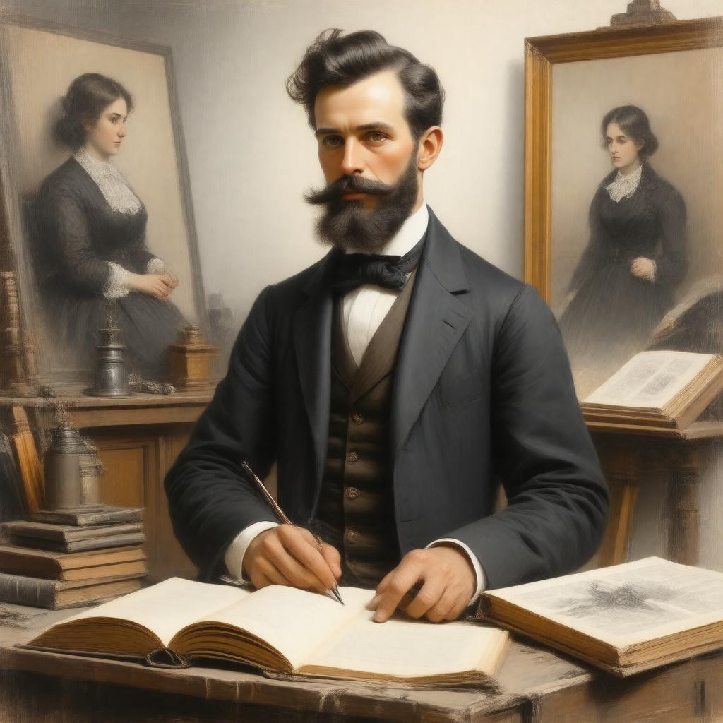 Click to view larger image AI-created image of Frank T. Merrill