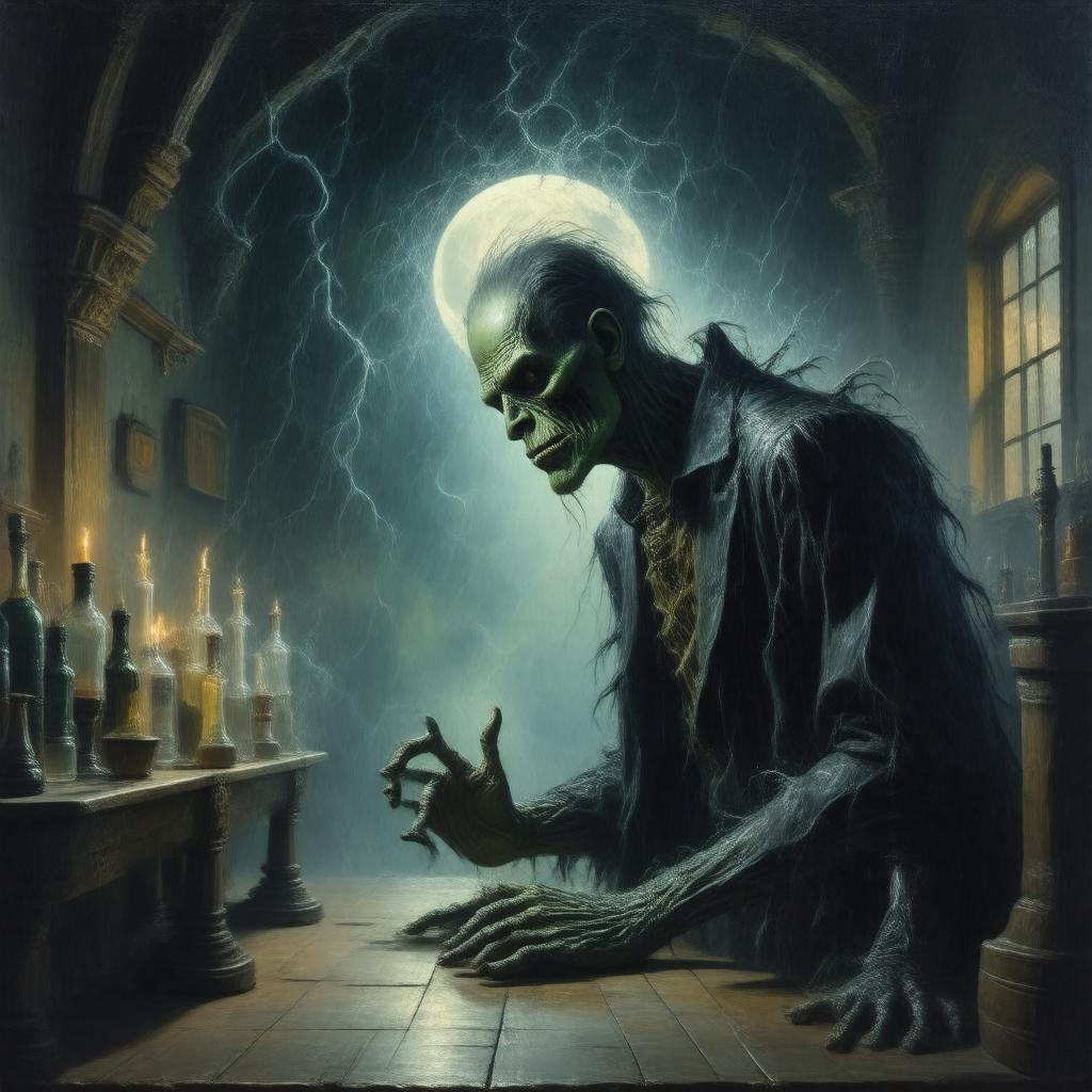 AI-created image of Frankenstein