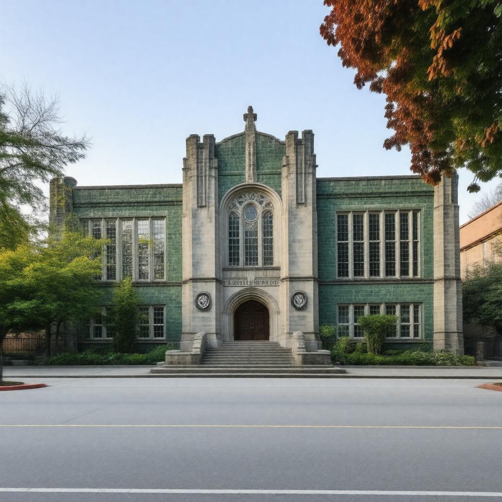 AI-created image of Franklin High School (Seattle)